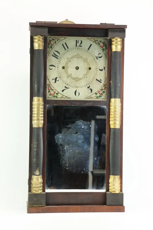 Antique Chauncy Boardman Bristol, CT Shelf Clock from auction in Bloomfield, New Jersey