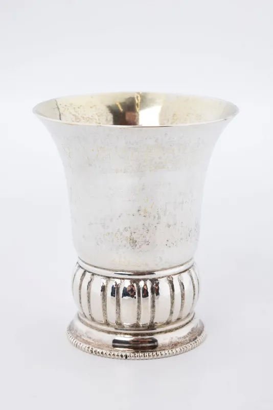 A SILVER KIDDUSH CUP BY WETZLER. Munich, Germany, c. 1910 from auction in woodmere, New York
