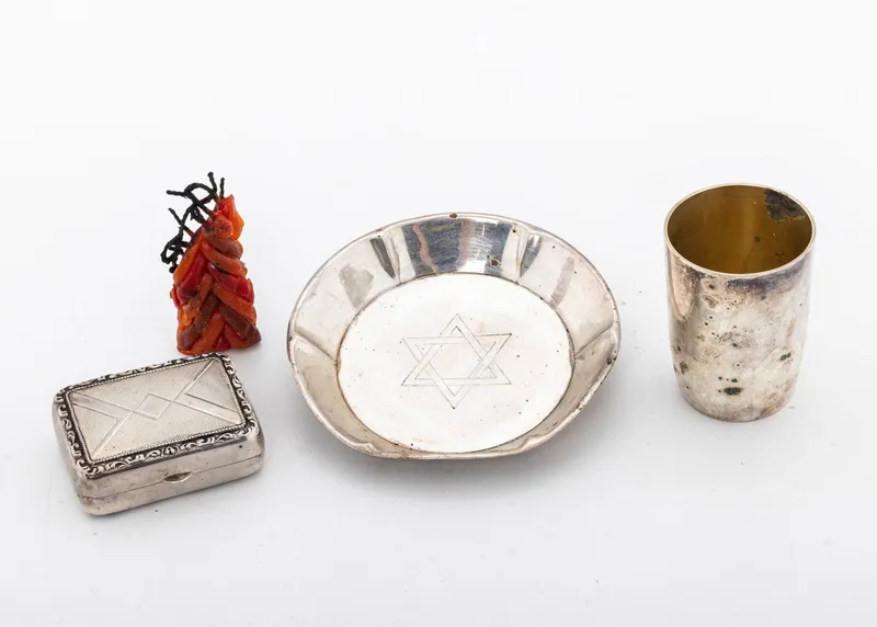 A SILVER HAVDALAH SET Germany, c. 1890. from auction in woodmere, New York
