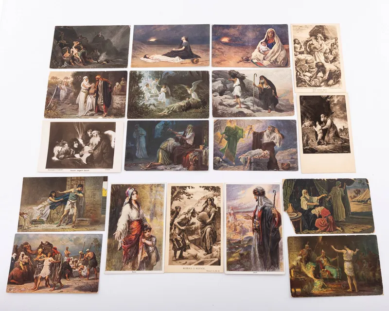 A COLLECTION OF RARE AND IMPORTANT JUDAICA POST CARDS from auction in woodmere, New York