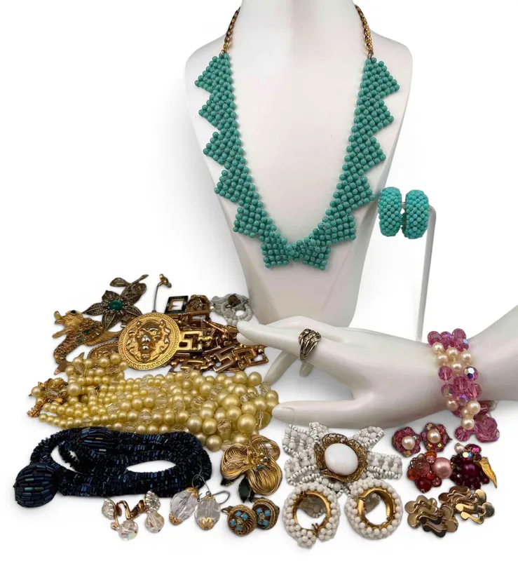Grouping Of Vintage Mid Century Costume Jewelry from auction in Scotts Valley, California