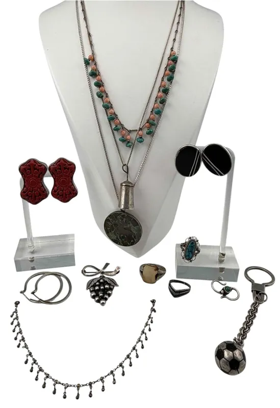 Lot Of Sterling Silver Jewelry from auction in Scotts Valley, California