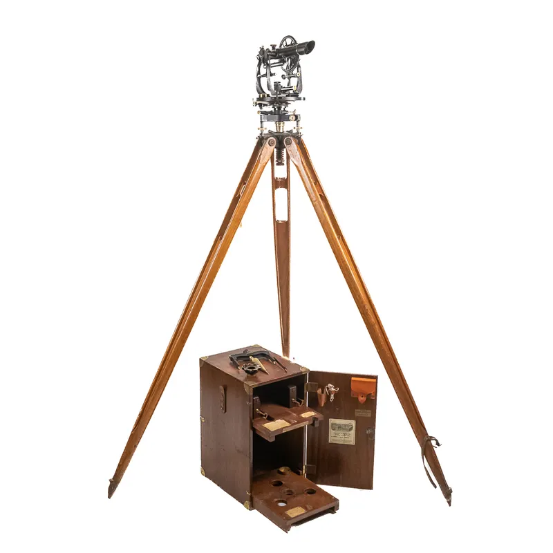 Antique K&E Theodolite & Tripod Set from auction in Union, Illinois