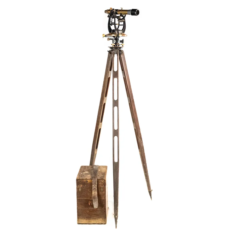 Bausch & Lomb Model 603 Theodolite & Case from auction in Union, Illinois