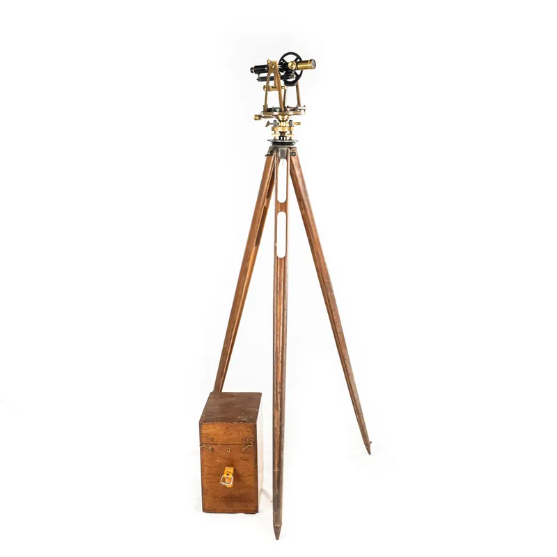 Warren-Knight Model 25C Survey Transit Case/Tripod from auction in Union, Illinois