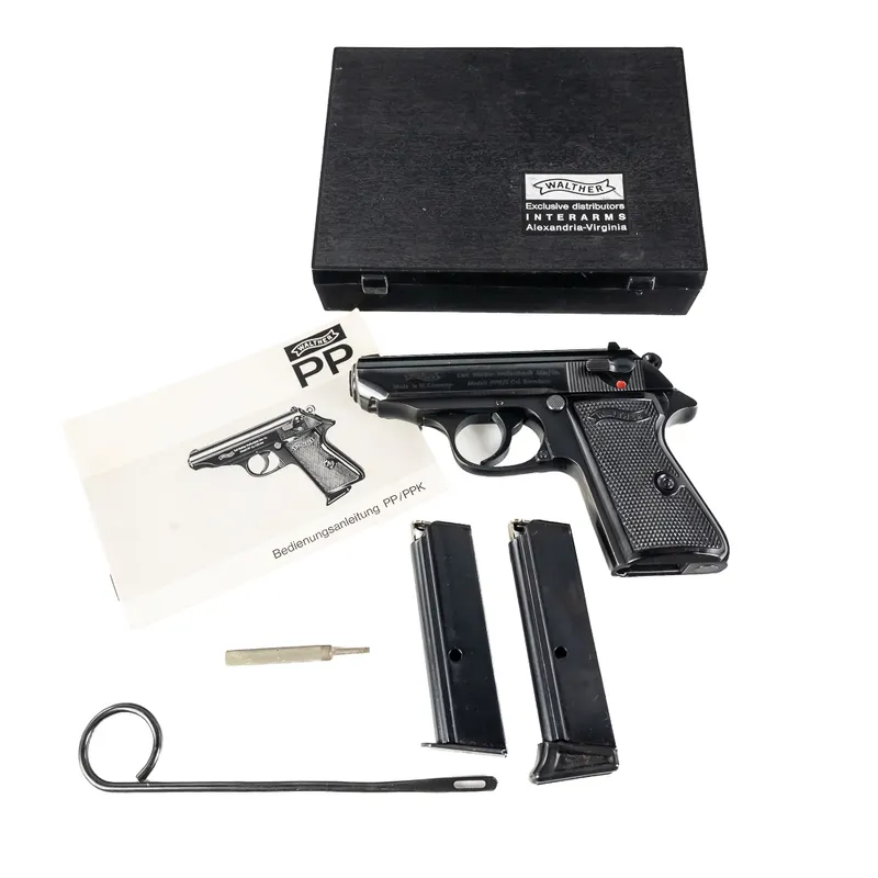 Walther PPK/S 9mm Pistol w/Orig Case/Manual 164291 from auction in Union, Illinois