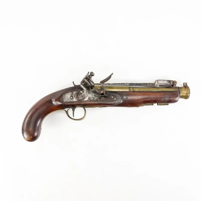 Oakes of London  Combat Pistol Flintlock (A) from auction in Union, Illinois