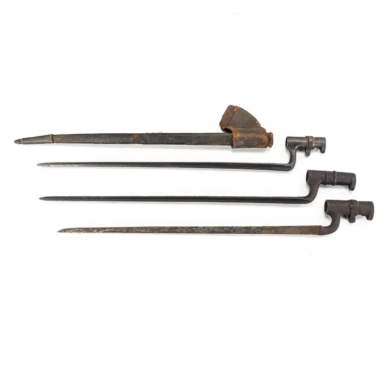 Antique Military Socket Bayonet Trio from auction in Union, Illinois
