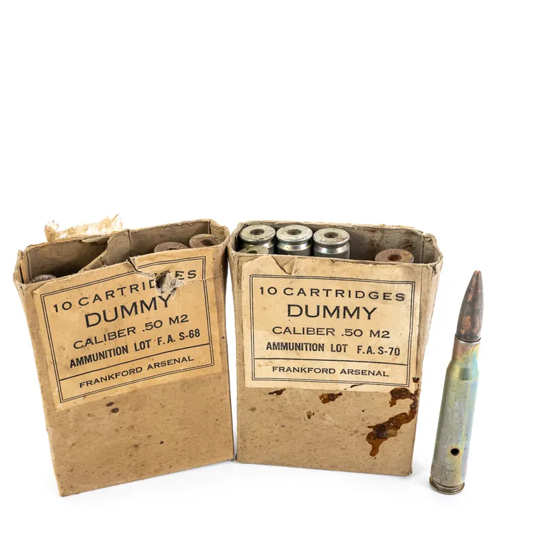 10 Military .50 Caliber Training Rounds from auction in Union, Illinois