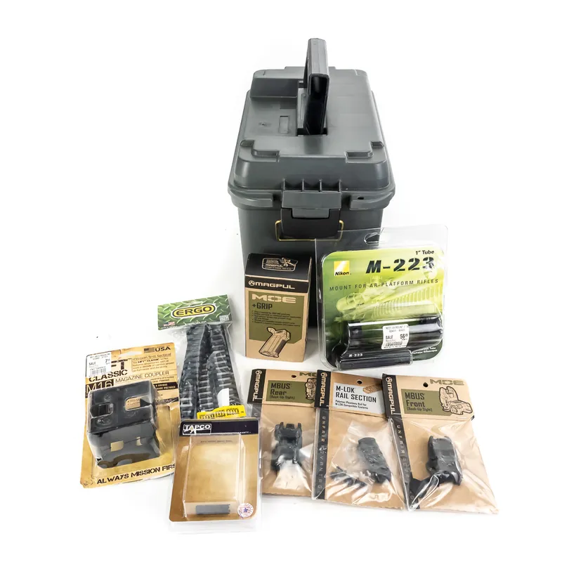 AR-15 Accessories Lot from auction in Union, Illinois