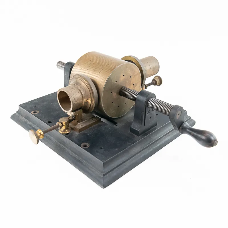Edison Prototype Tinfoil Phonograph Replica from auction in Union, Illinois