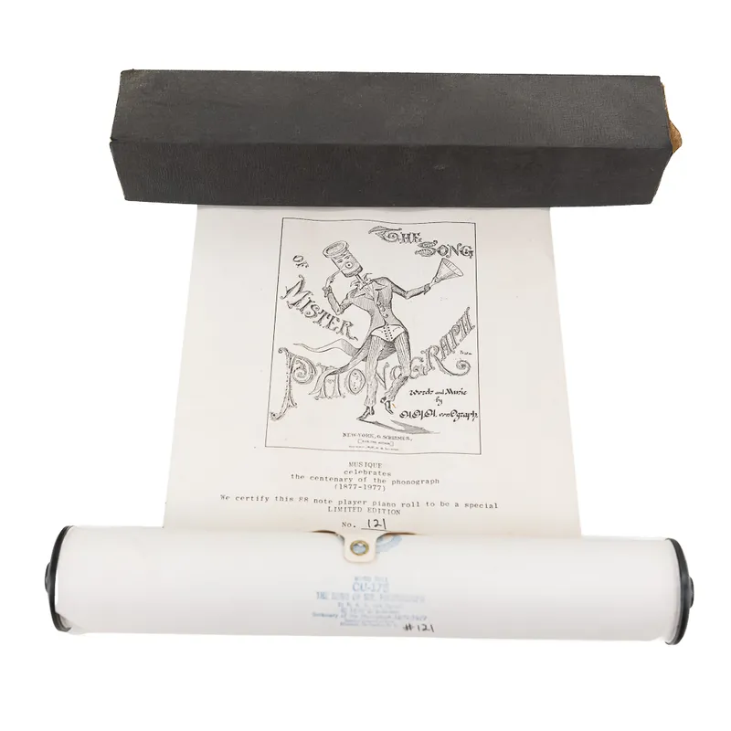 Piano Roll "Song of Mr. Phonograph" Limited Edit from auction in Union, Illinois