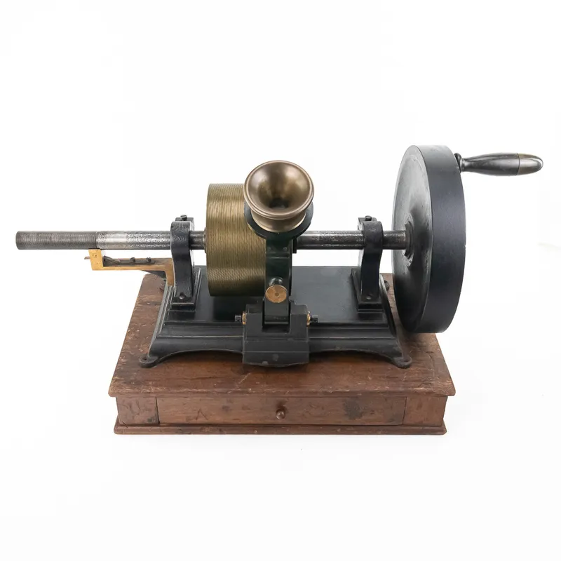 Max Kohl 1878 Tinfoil Phonograph from auction in Union, Illinois