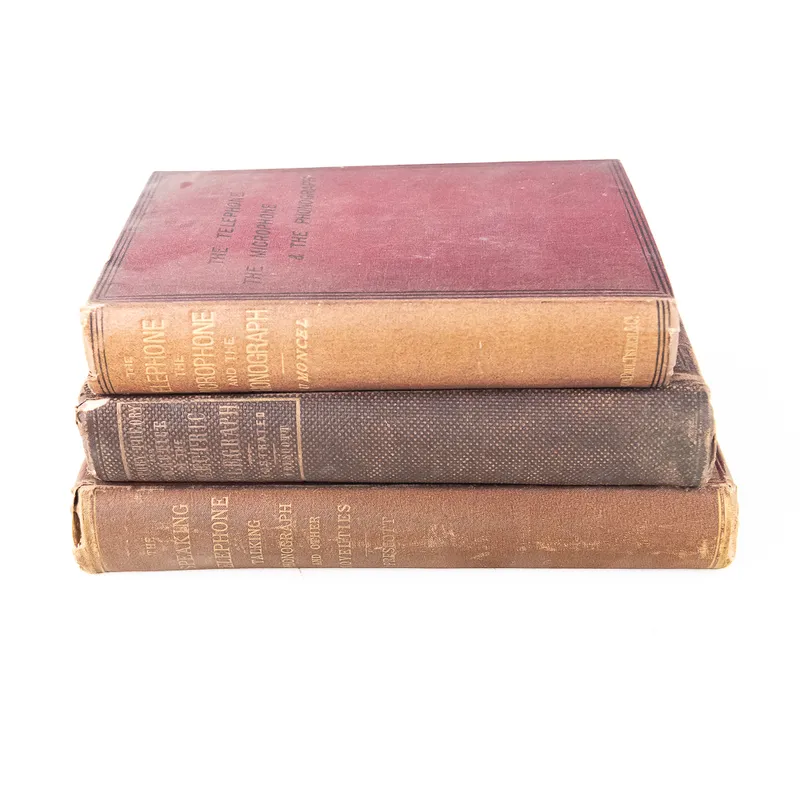 19th C. Telecom & Telegraph Book Lot from auction in Union, Illinois