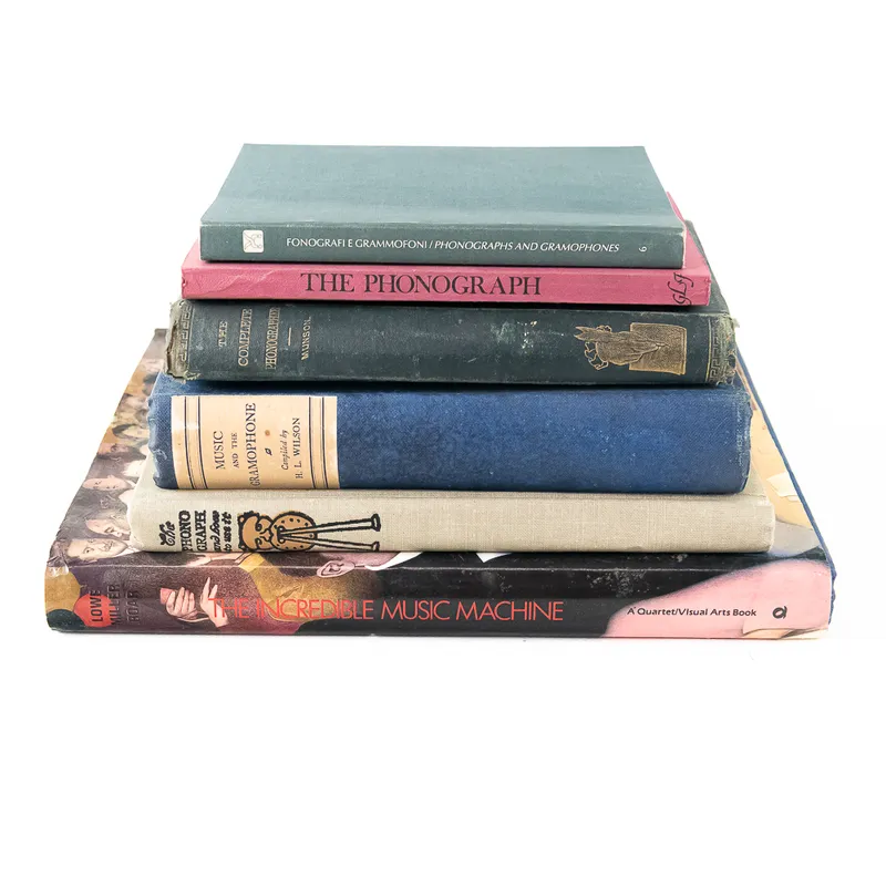 Phonograph History & Reference Book Lot from auction in Union, Illinois