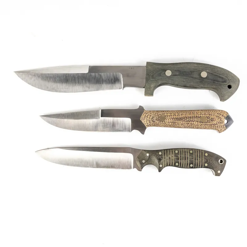 3 Custom Handmade Knives from auction in Union, Illinois