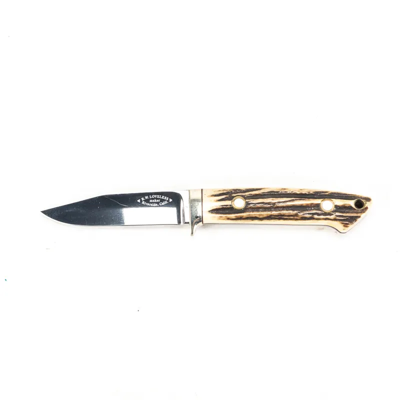 R. W. Loveless Drop Point Hunter from auction in Union, Illinois