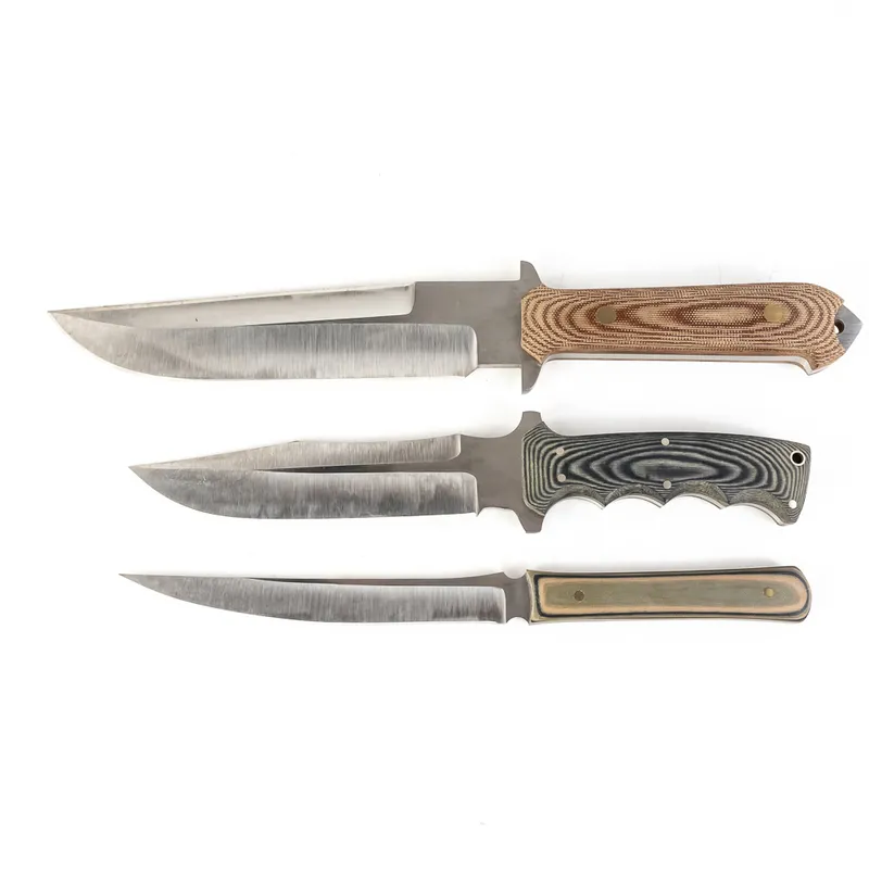 3 Custom Handmade Knives from auction in Union, Illinois