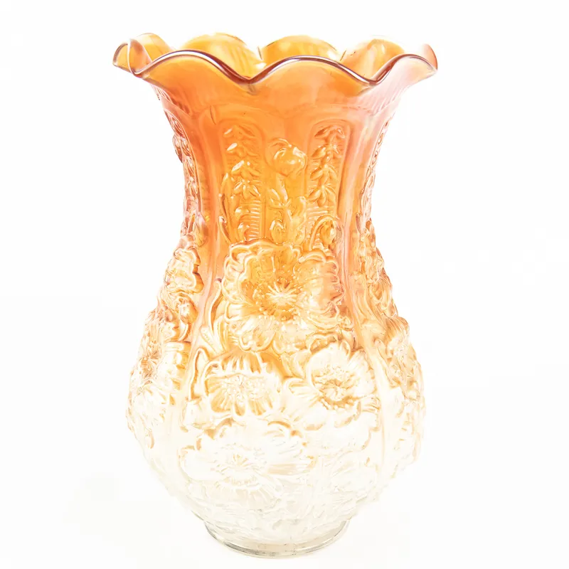 Carnival Glass: Imperial Poppy Show Vase from auction in Union, Illinois