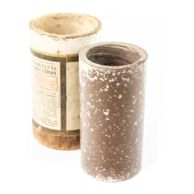 Edison Brown Wax Cylinder Record – No. 1583 from auction in Union, Illinois