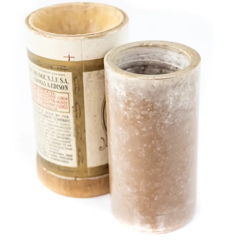 1897 Columbia Brown Wax Cylinder Record from auction in Union, Illinois