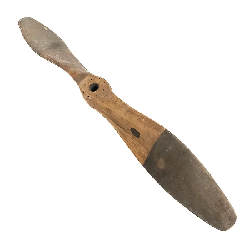 WWI-era Westmoore 10' Wooden Airplane Propeller from auction in Union, Illinois