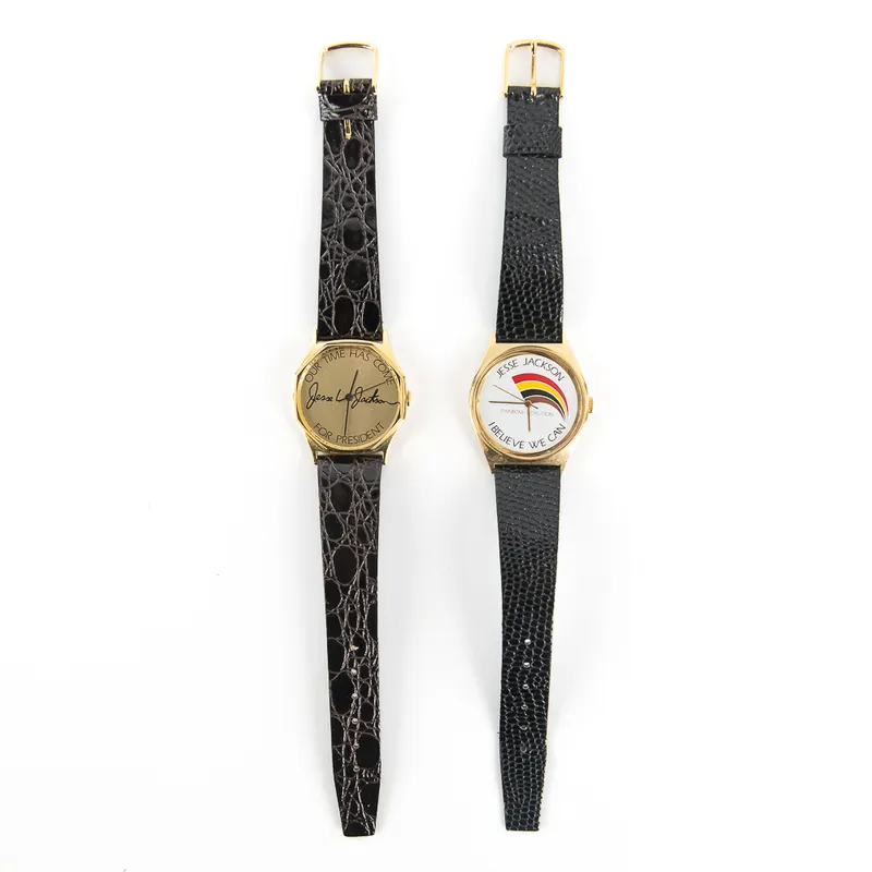 Pair of Jesse Jackson Wrist Watches from auction in Union, Illinois