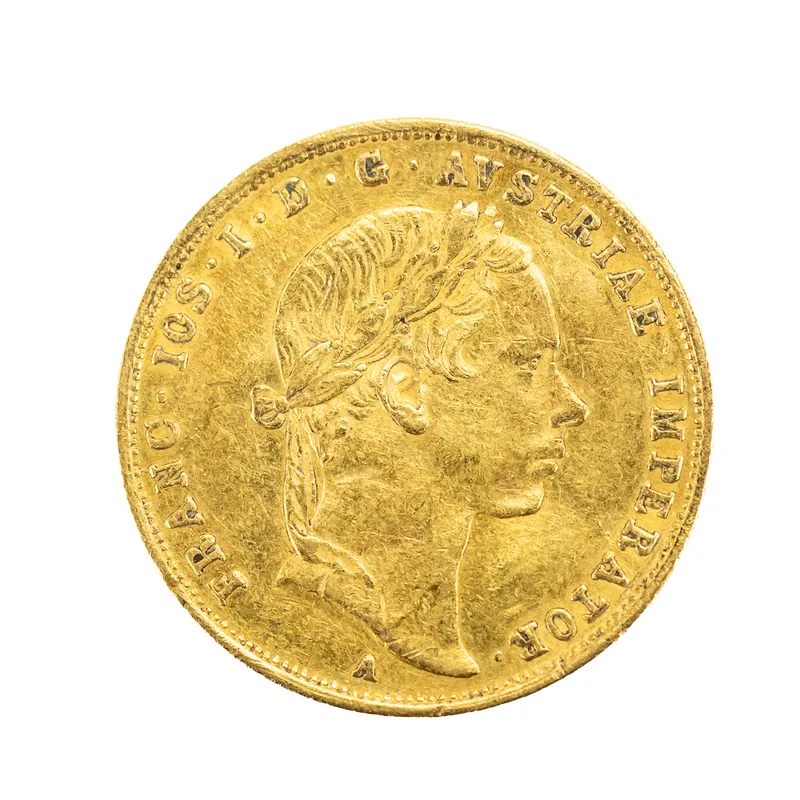 1854 Francis Joseph 1 Ducat Gold Coin from auction in Union, Illinois