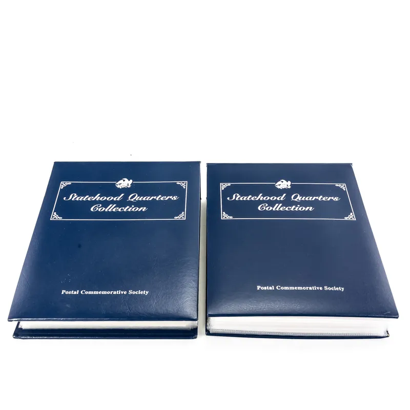 Postal Commemorative Society Statehood 25C V I &II from auction in Union, Illinois