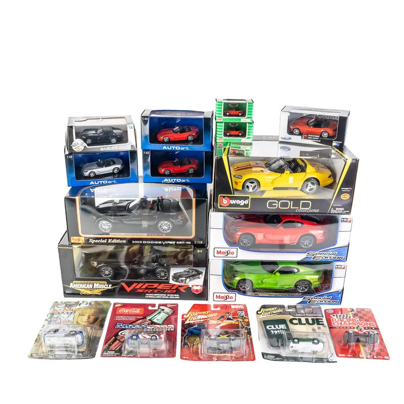 Dodge Viper Burago Ertl Maisto Die Cast Model Cars from auction in Union, Illinois