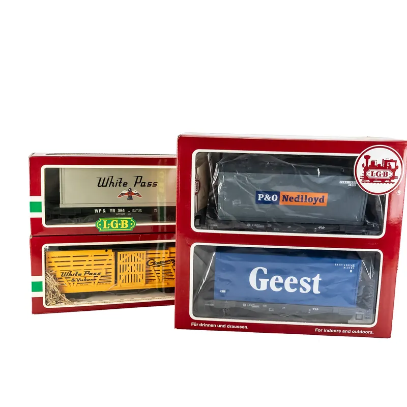 LGB #49085 Container Set & #4085 #4168 White Pass from auction in Union, Illinois