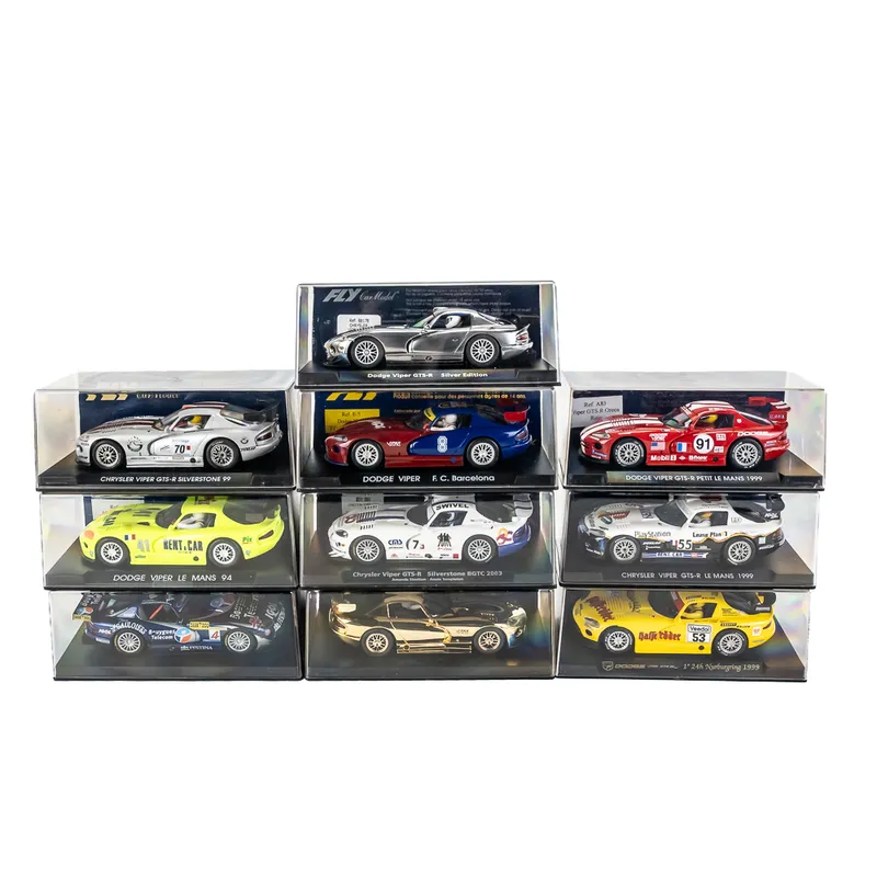 (10) Dodge Viper FLY 1:32 Scale Model Slot Cars from auction in Union, Illinois