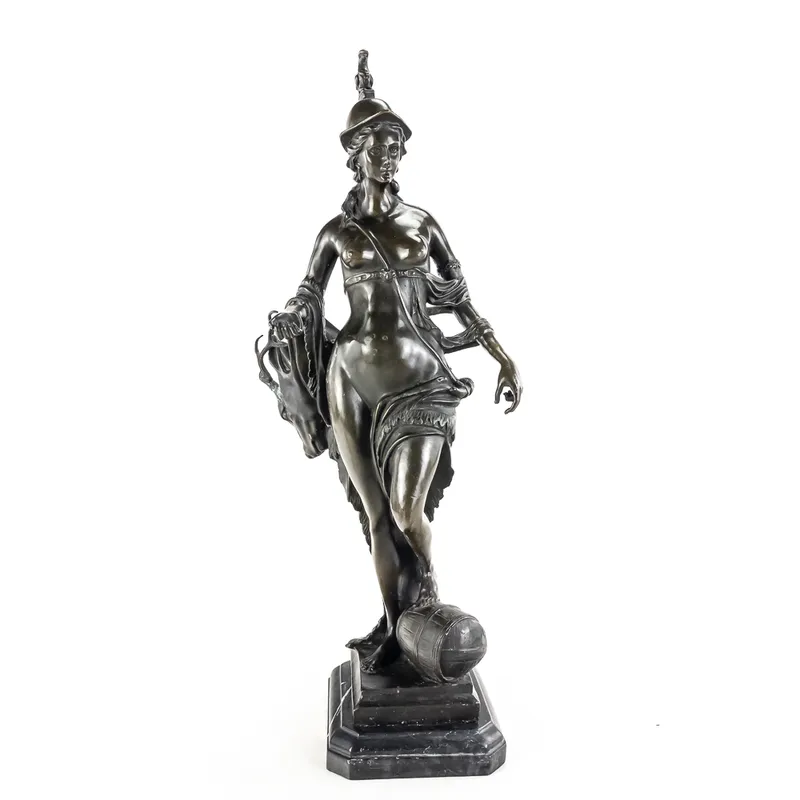 "Tellus Bavarica" Bronze Sculpture from auction in Union, Illinois