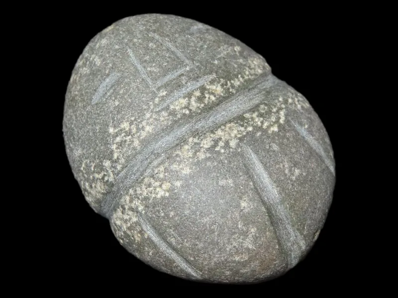 1 5/8" Pre-Columbian Human Effigy Pendant, Colombia, South America from auction in Quincy, Illinois