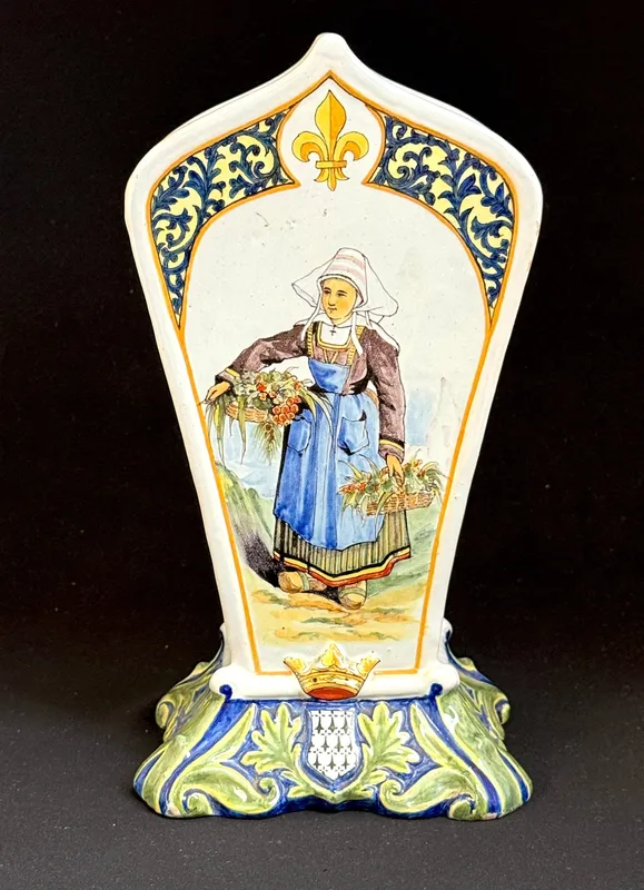 Porquier Beau Footed Vase from auction in Flower Mound, Texas
