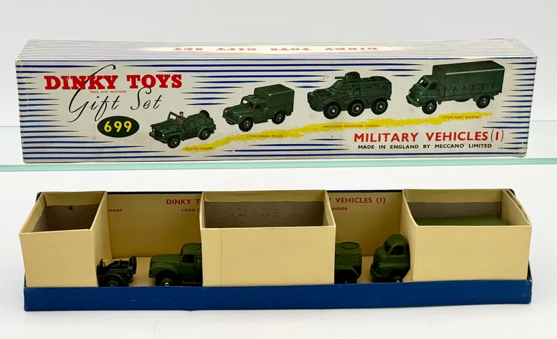 Dinky Toys Gift Set 699 Military Vehicles (1) from auction in Shelton, Connecticut