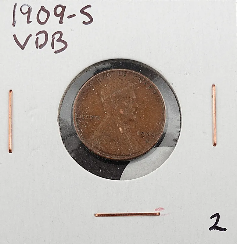 1909-S VDB Wheat Cent from auction in Harker Heights, Texas