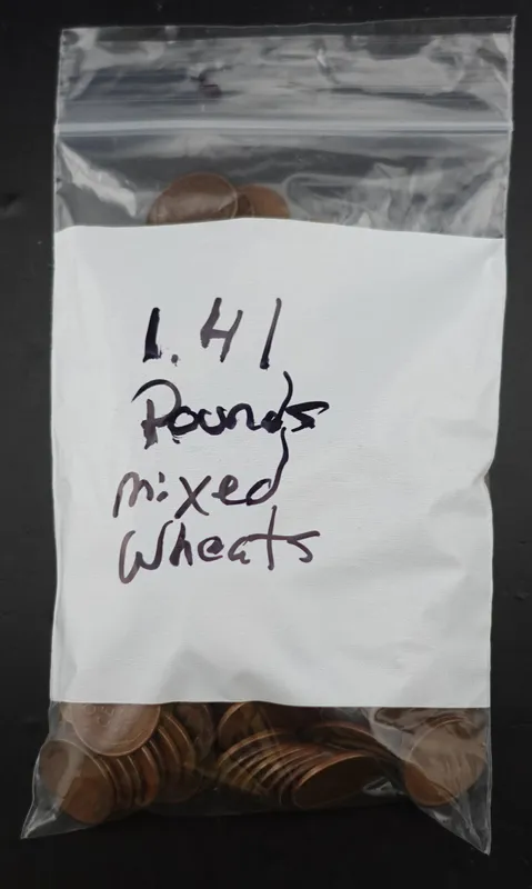 1.41 Pounds of Wheat Cents from auction in Harker Heights, Texas