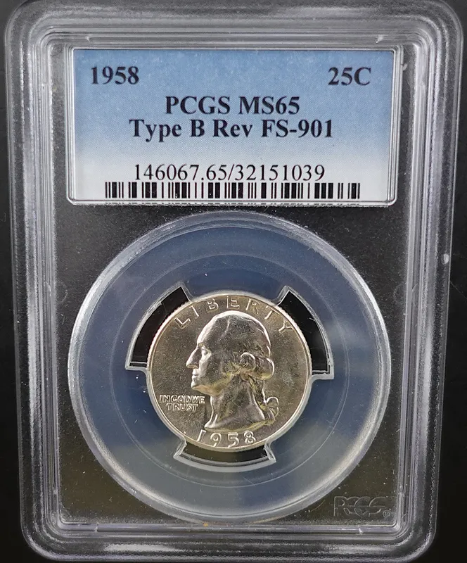 1958 Washington Quarter from auction in Harker Heights, Texas