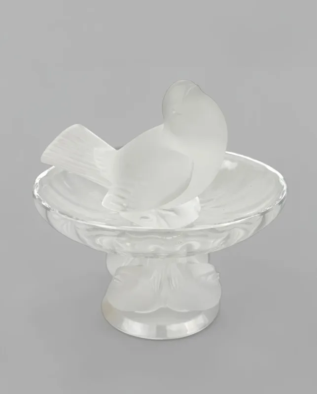 Lalique Bird Dish & Figure from auction in Saint Paul, Minnesota