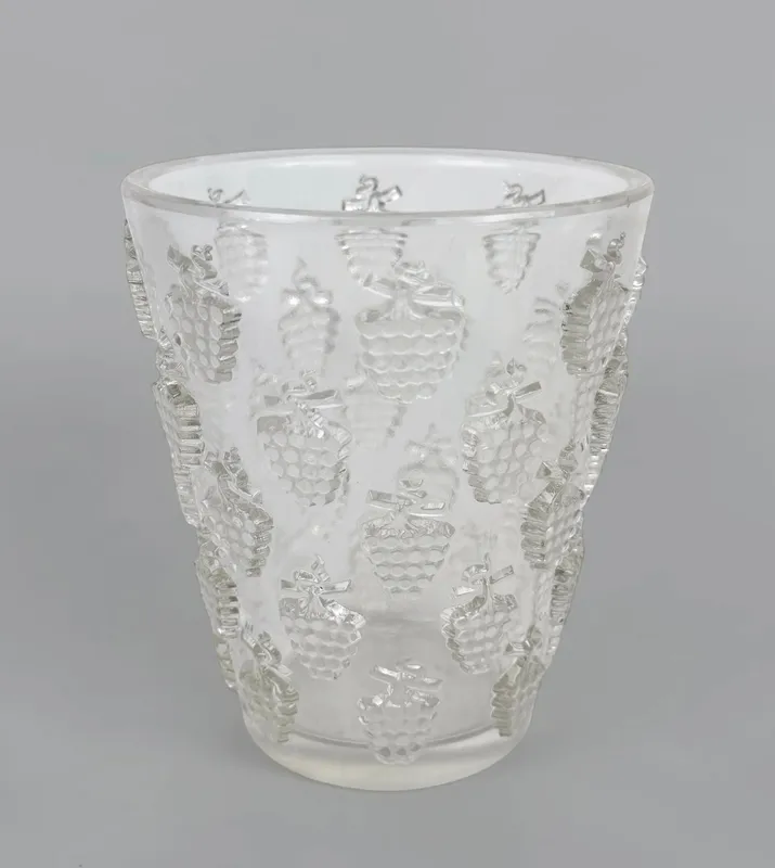 R. Lalique "Malaga" Glass Vase from auction in Saint Paul, Minnesota