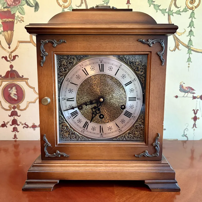 Urgos German Triple Chime Mechanical Bracket Mantel Clock from auction in Shelbyville, Kentucky