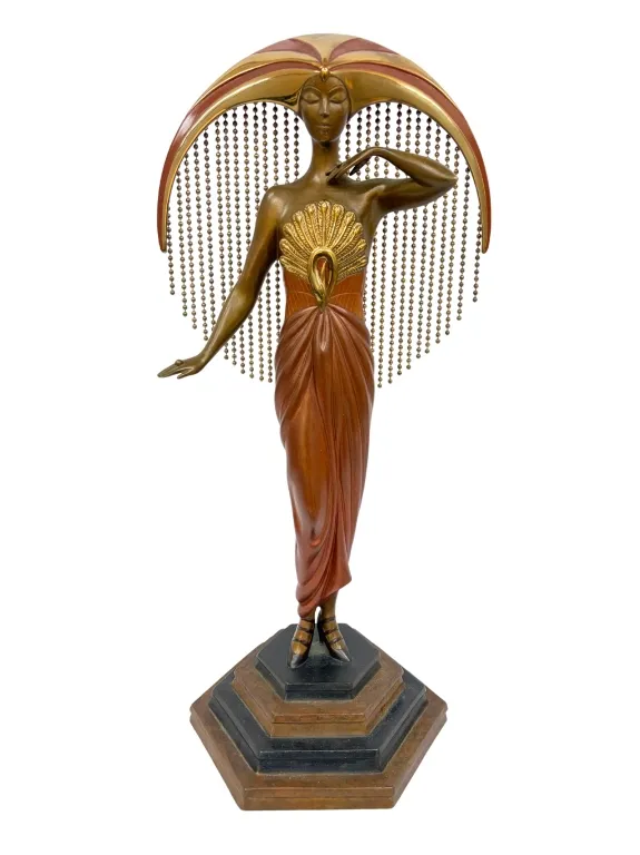 Erte - Le Soleil Art Deco Bronze Sculpture from auction in Spring Valley, New York