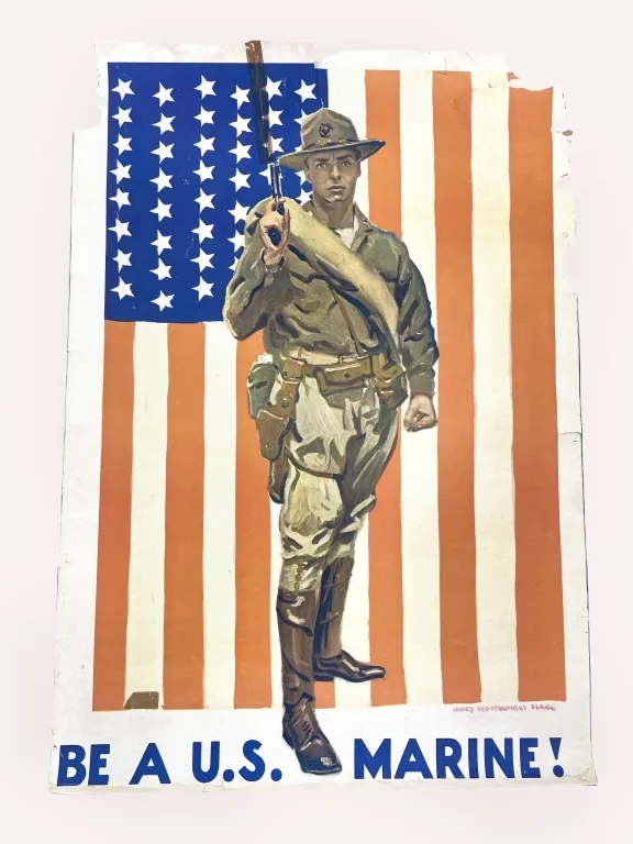 James Montgomery Flagg - WWI Recruiting Poster from auction in Spring Valley, New York