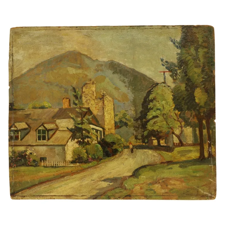 Edgar Nye - Mountain Road Landscape O/B from auction in Spring Valley, New York