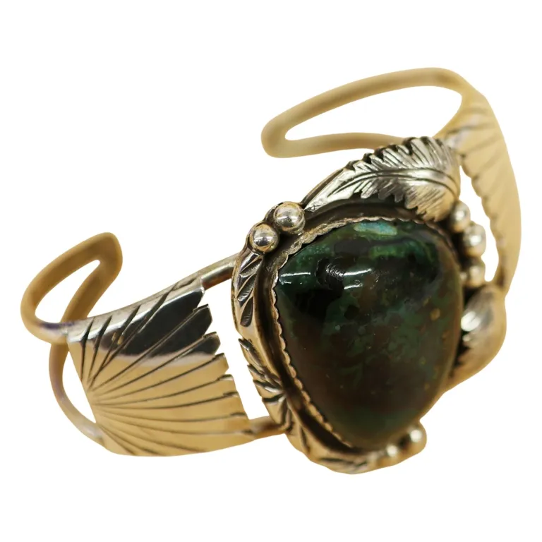 Benson Ration Navajo Sterling Turquoise Cuff from auction in Spring Valley, New York