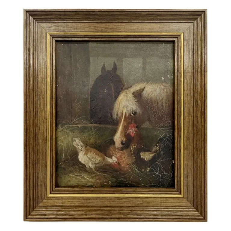 John Frederick Herring Stable Painting from auction in Spring Valley, New York