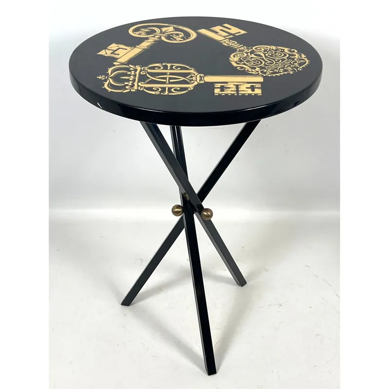 Piero Fornasetti Chiavi side table, produced in Milan, Italy. Drink stand. from auction in Upper Chichester, Pennsylvania