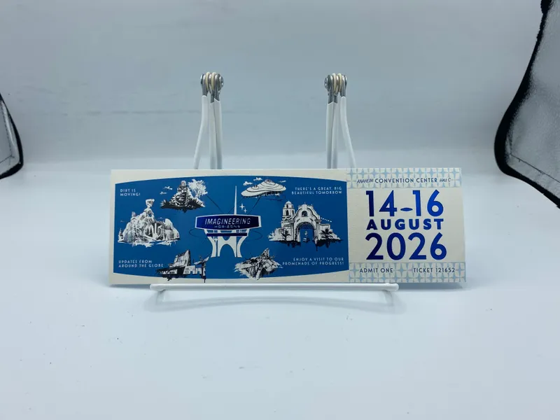 Imagineering Horizons Commemorative Ticket from auction in Celebration, Florida