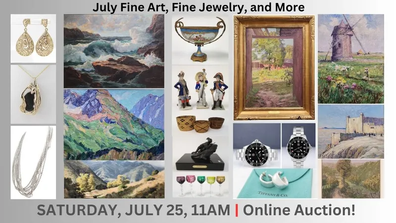 July Fine Art, Fine Jewelry, And More!